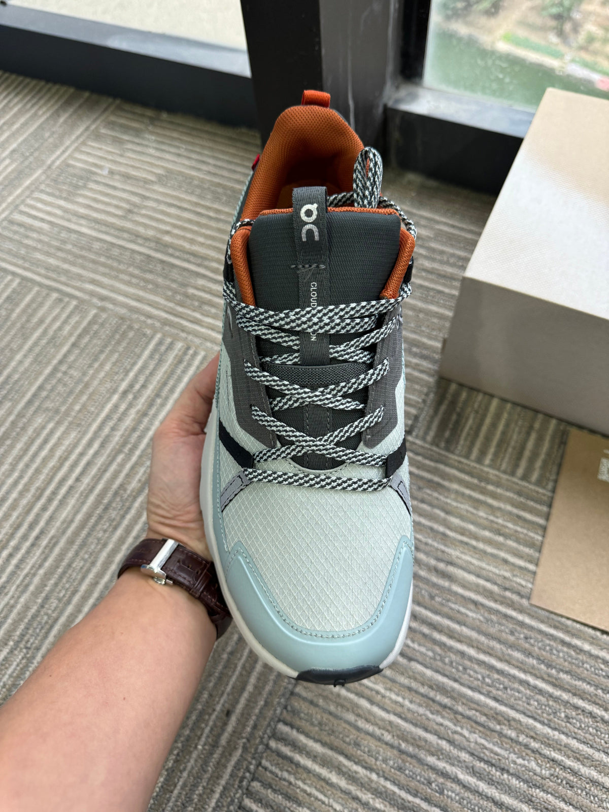On Cloud 5 Waterproof Sneakers in Light Blue Gray