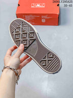 Close view of the textured outsole showing geometric tread and All Star branding.