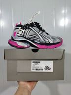 Balenciaga Runner sneaker displayed on its box, with the box label showing style code 9155 and a size marking of C 37.