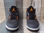 Jordan 3 Grey and Orange Men's Sneakers
