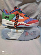 Jordan 5 Freestyle Sneakers in Blue, Orange and Green