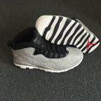 Jordan 10 High Sneakers in Grey and Black Speckle