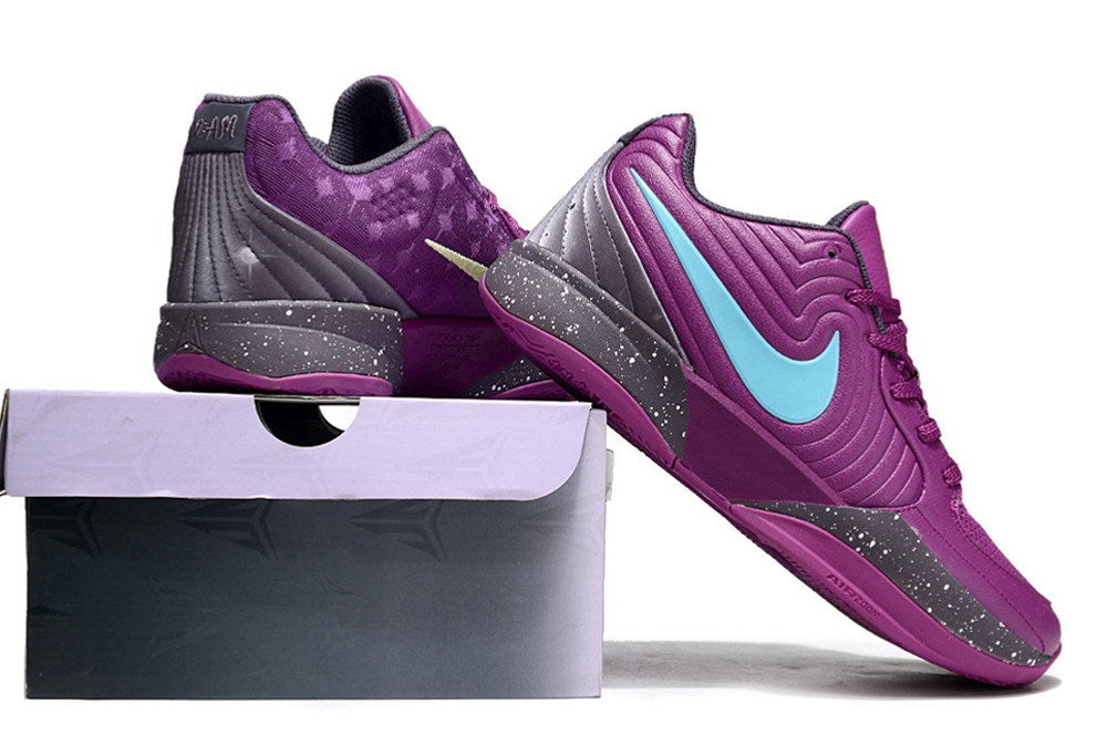 Purple Ja 2 shoes displayed on and beside a shoe box.
