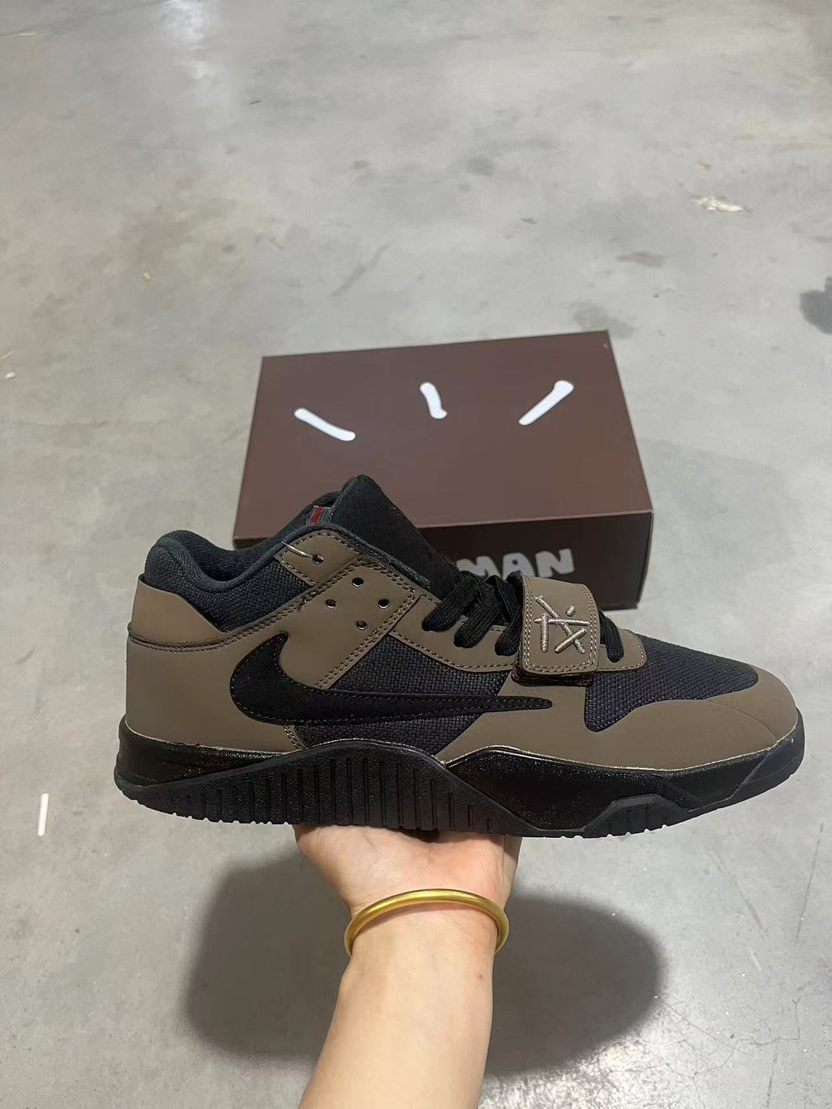 Nike Air Jordan 1 Low Travis Scott Black Brown Sneakers
