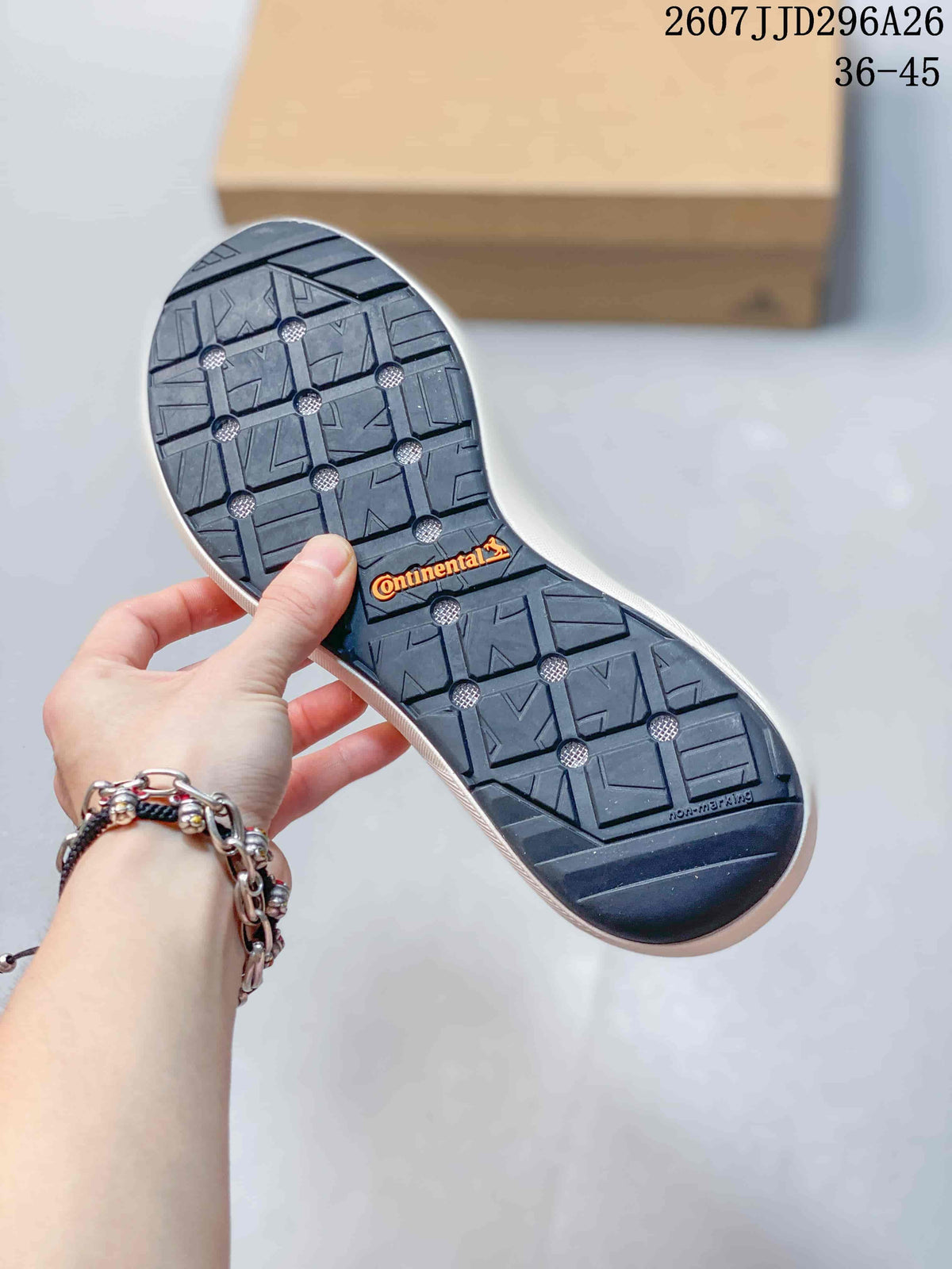 Outsole view showing a black patterned tread and visible Continental branding.