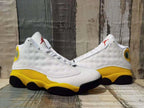 Jordan 13 White and Yellow Men's Sneakers