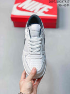 Top view showing the perforated toe box, white laces and padded tongue.