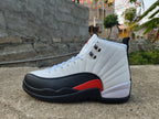 Jordan Air Jordan 12 White Black Red High-Top Sneakers