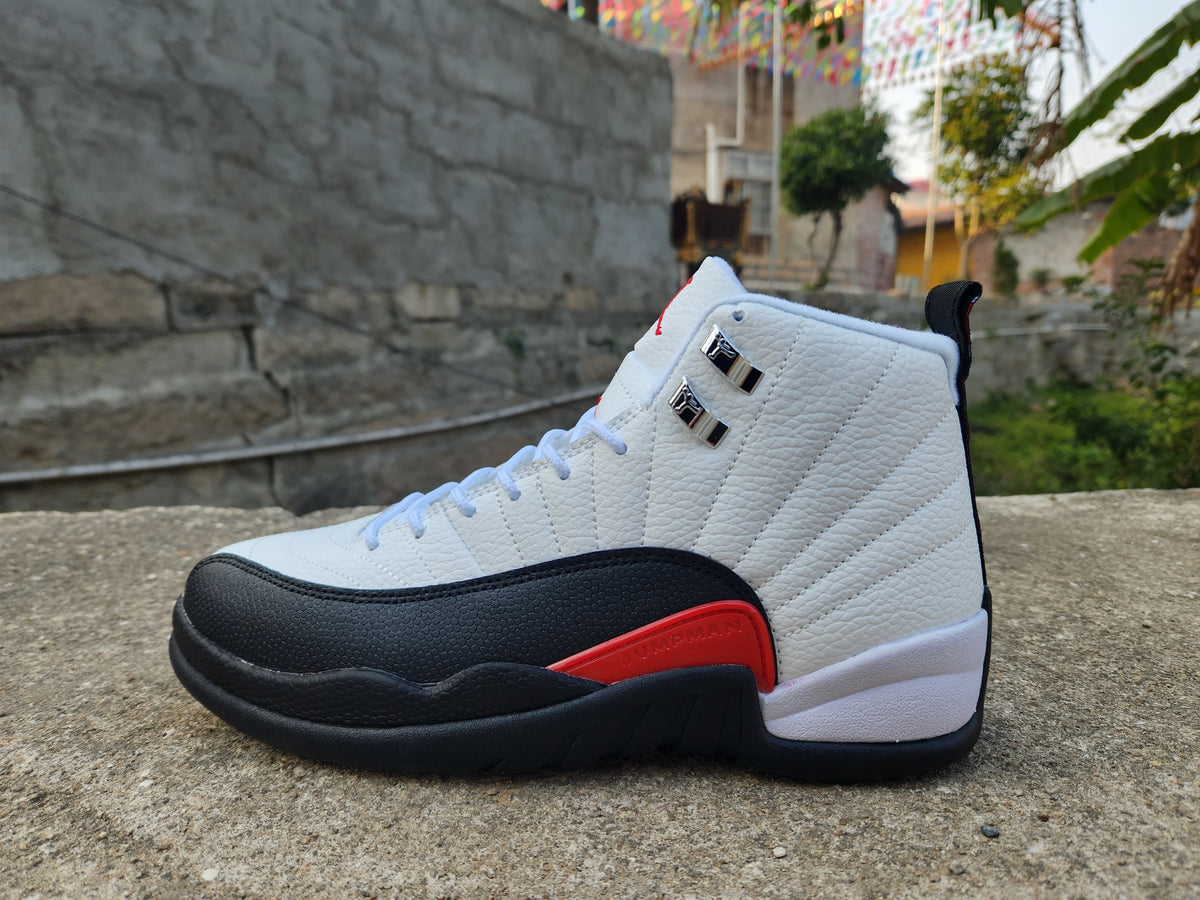Jordan Air Jordan 12 White Black Red High-Top Sneakers