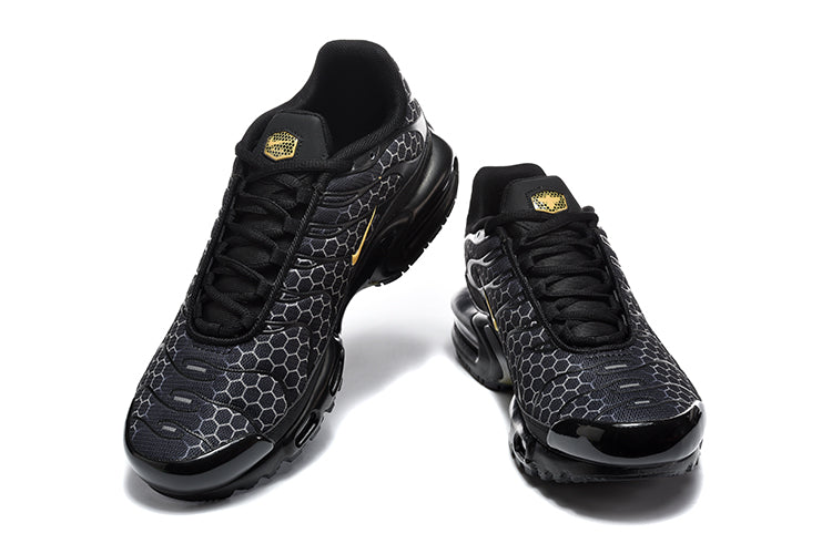 Nike Air Max Plus Black and Gold Sneakers
