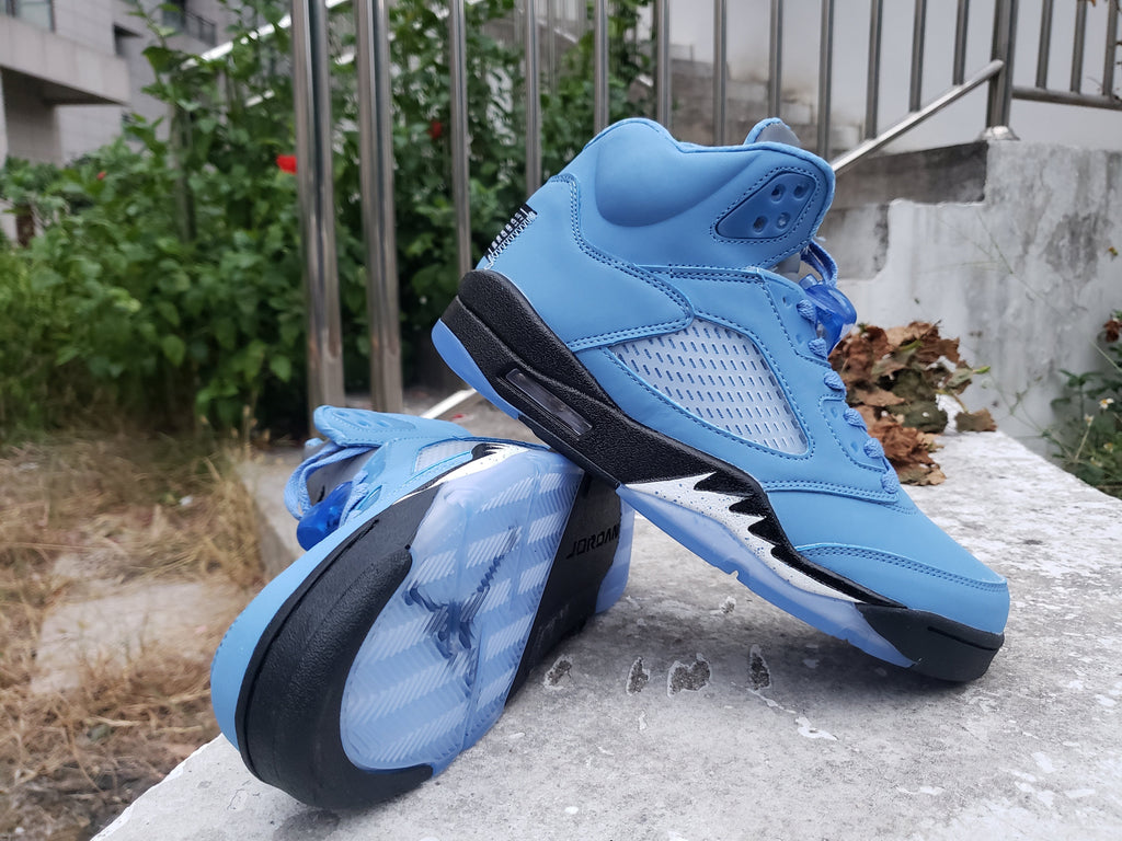 Jordan 5 University Blue High-Top Sneakers