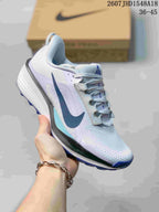 Light lavender and blue Nike ReactX Pegasus ACG Trail 6 sneaker with a contrasting outsole.