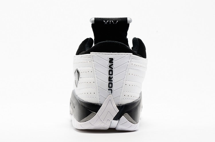 Jordan 14 Low Sneakers in White and Black