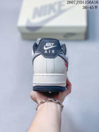 Rear view of the sneaker showing the dark heel tab, AIR branding and contrasting outsole.