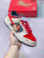 Nike SB Dunk Low Year of the Horse Red and Cream Sneakers