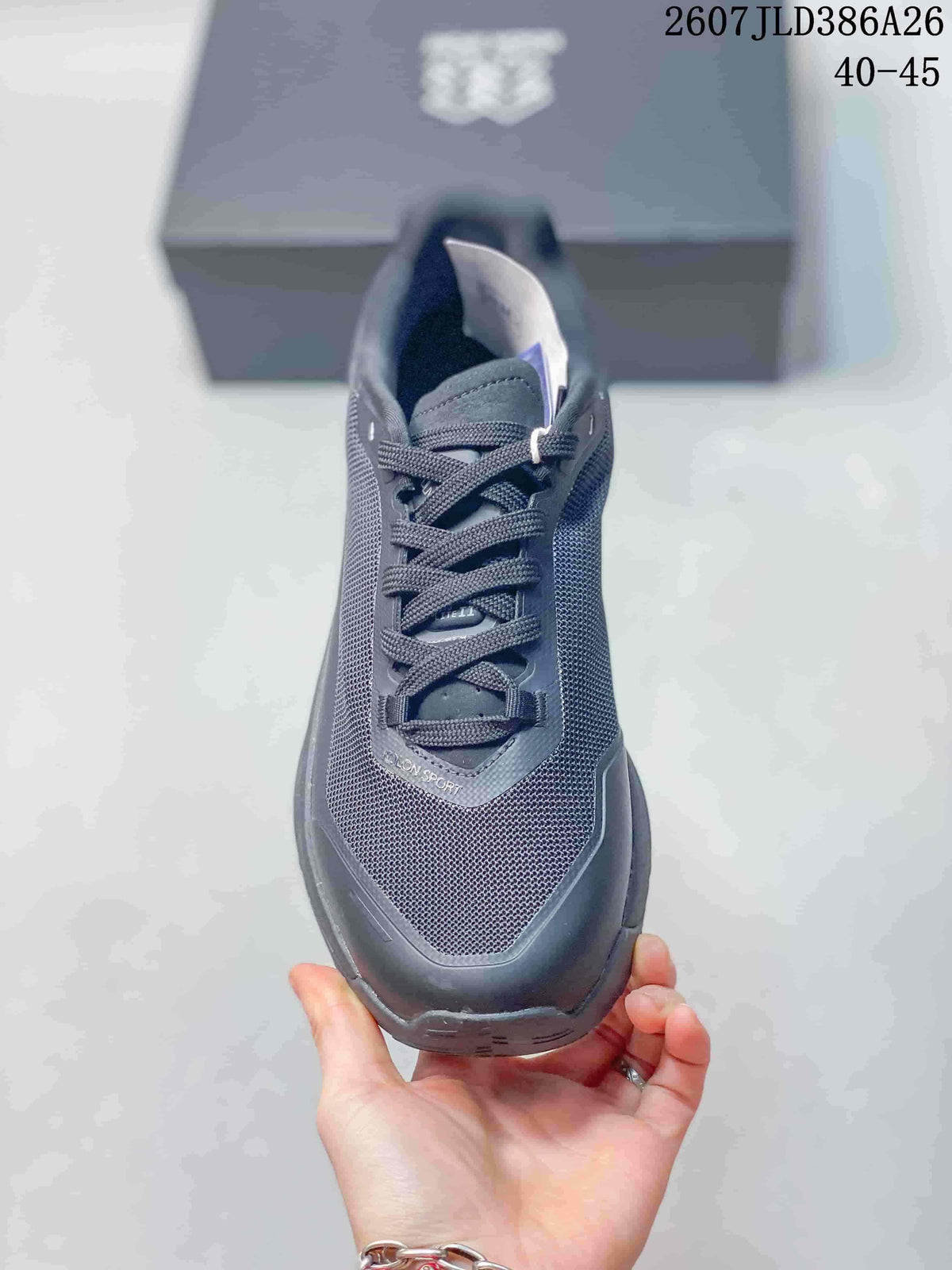 Top view of the lace-up hiking shoe showing the mesh-style forefoot and reinforced toe area.