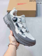 White and gray Altra TIMP 5 BOA trail running shoe shown from the side with a dark BOA dial and textured outsole.