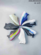 Several HOKA Arahi 8 running shoes arranged in different colorways.