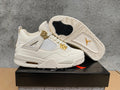 Jordan 4 Retro Sneakers in Ivory and Black Pink