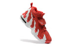 Nike Air More Uptempo Red and White Sneakers