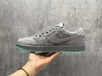 Jordan 1 Low Cool Grey Sneakers with Mint Green Sole