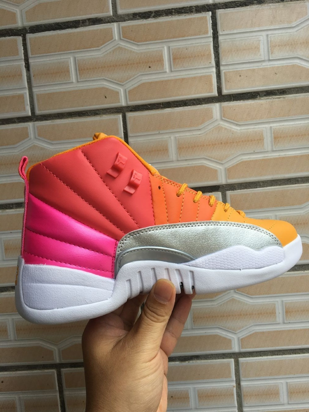 Jordan 12 Retro Sneakers in Sunset Gradient