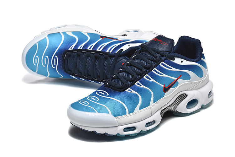 Nike Air Max Plus Blue White Running-Style Sneakers