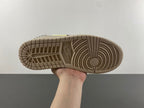 Air Jordan 1 Low Cream and Gold Sneakers FN5032-200