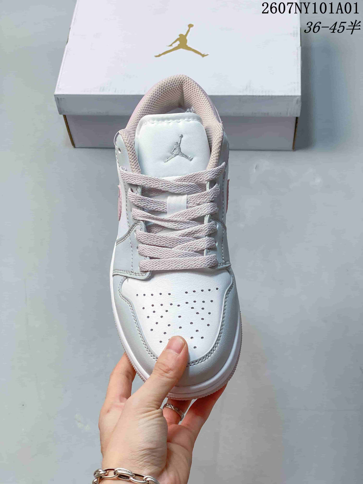 Top view showing the lace-up front, perforated toe, and tongue logo.