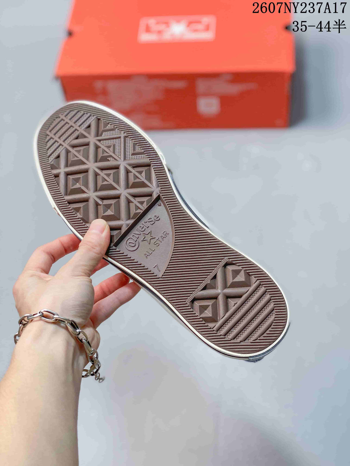 Close-up of the textured rubber outsole with Converse All Star branding.