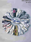 Group view showing multiple Nike V5 RNR color variations arranged together; overlay text shows style code 2607JJD687A17 and size range 36–47.
