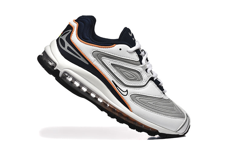 Nike Air Max 97 White Grey Black Orange Sneakers