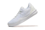 All-white Kobe 8 Protro shoe, angled side view.