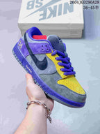 Angled side view highlighting the color-block upper and dark side Swoosh