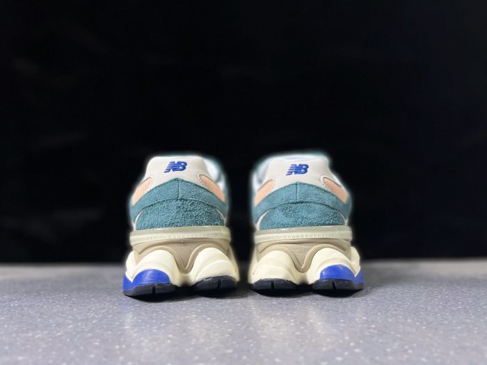 New Balance 9060 U9060GEC Teal and Peach Sneakers