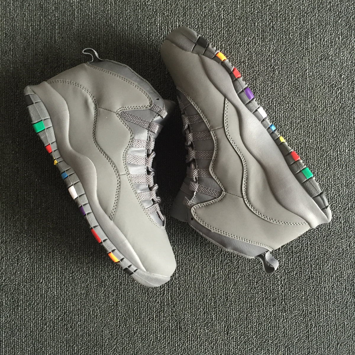 Jordan Air Jordan 10 Retro Gray Multicolor Sneakers