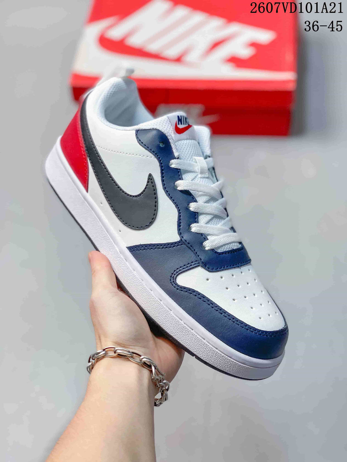Angled side view highlighting the high-top shape, contrast panels and white midsole.