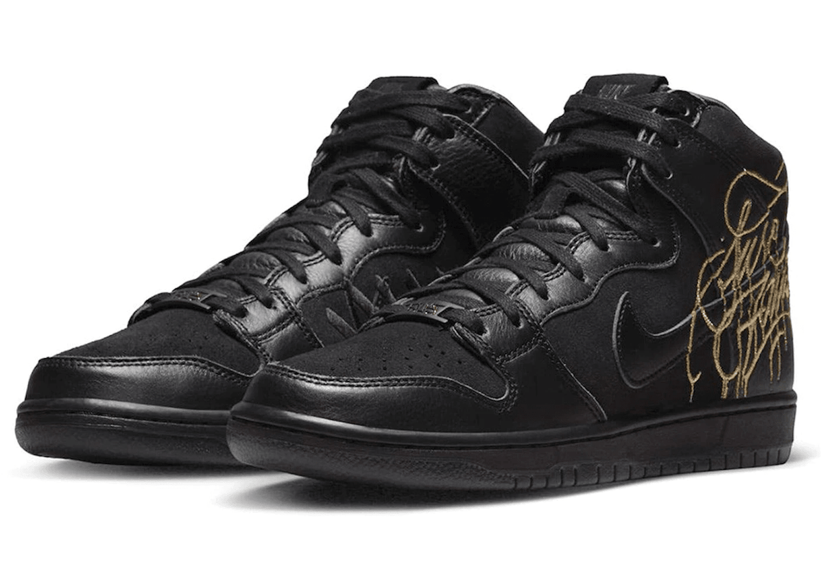 Nike SB Dunk High FAUST Black Gold