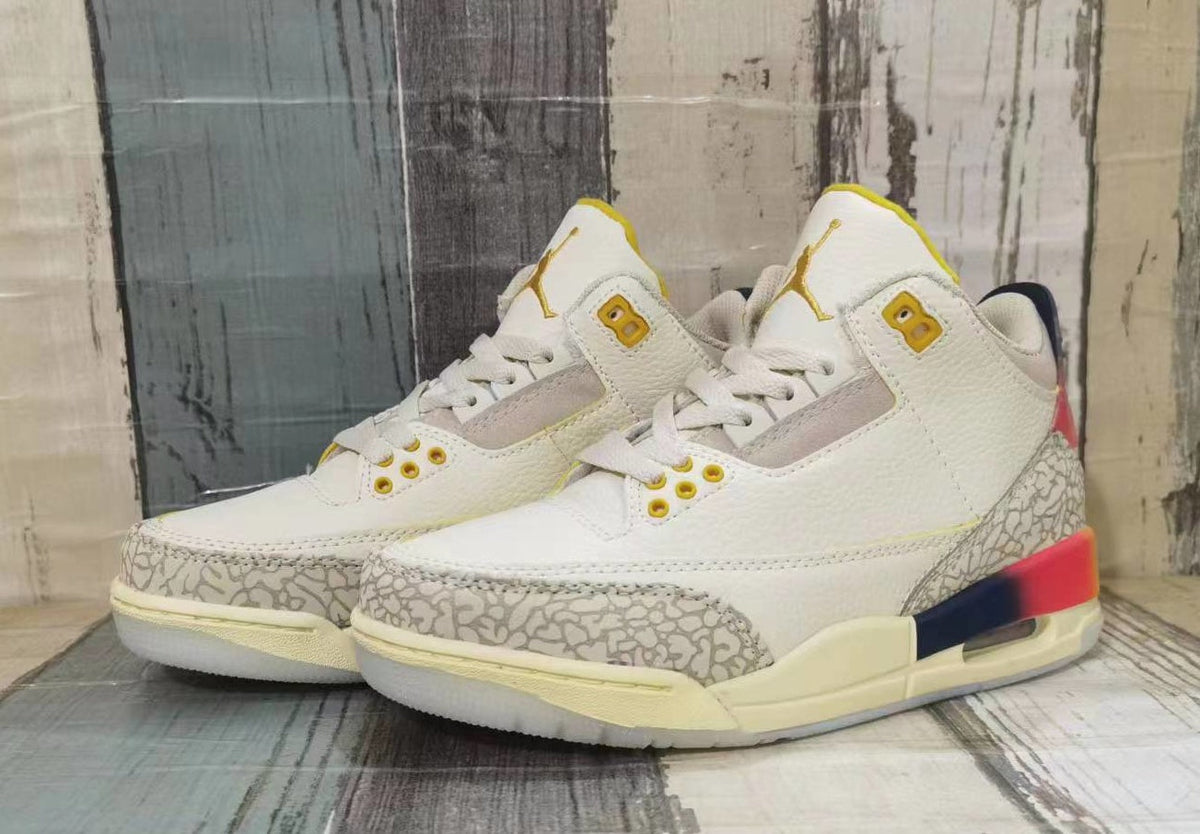 Jordan 3 Men’s Sneakers in Cream and Multicolor