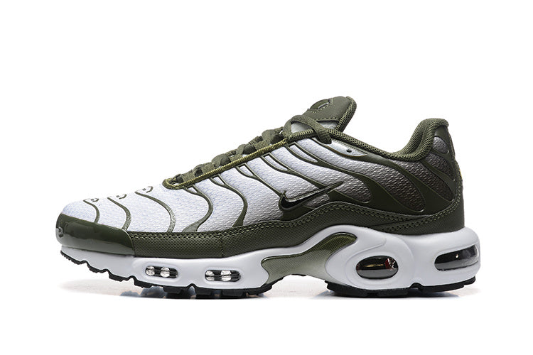 Nike Air Max Plus Sneakers in Silver and Olive