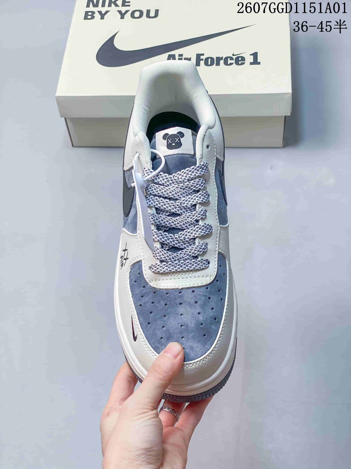 Top view showing the perforated toe, patterned laces, and graphic tongue detail