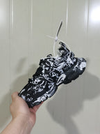 Balenciaga Track 3.0 sneaker shown from the opposite angled side, highlighting the layered panels and chunky outsole.