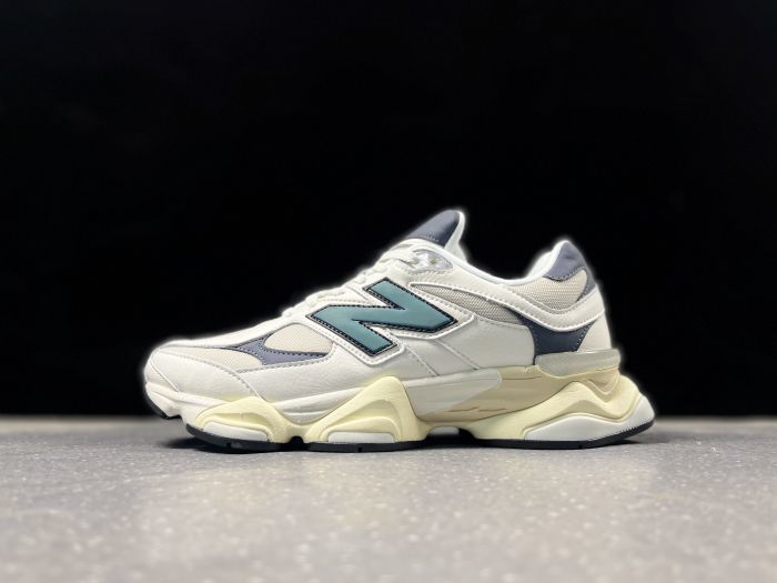 New Balance 9060 ESD Sneakers in White and Teal
