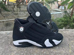 Air Jordan 14 Black and White Basketball Sneakers