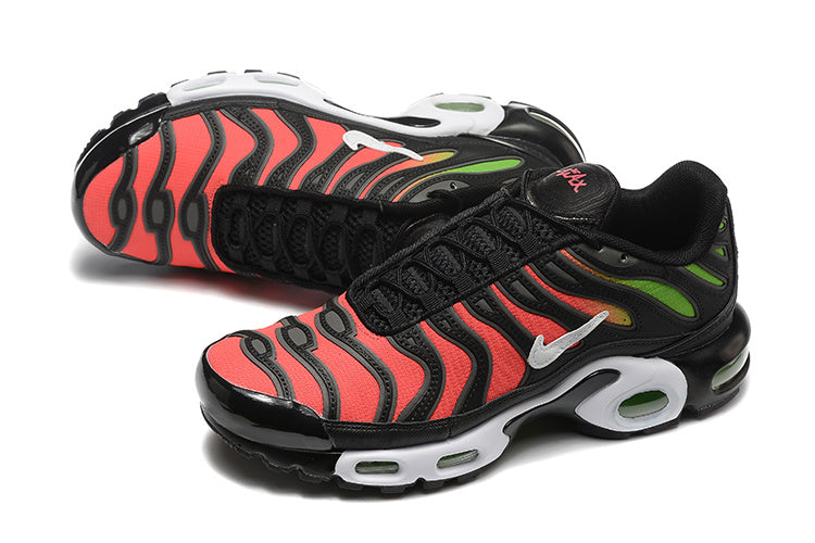 Nike Air Max Plus Sneakers Black, Coral and Green