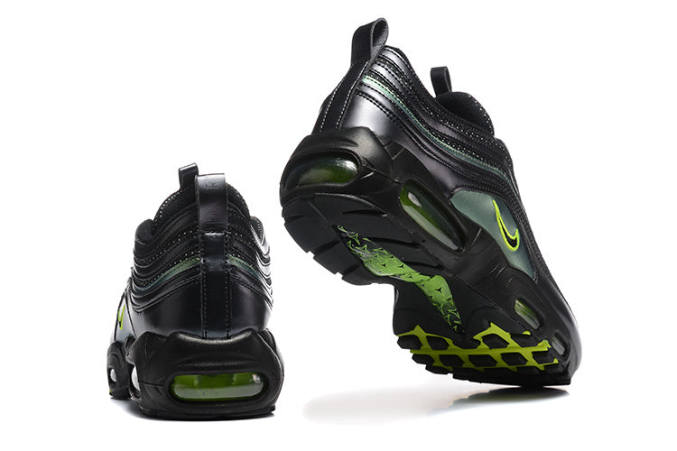 Nike Air Max 97 Black and Green Sneakers