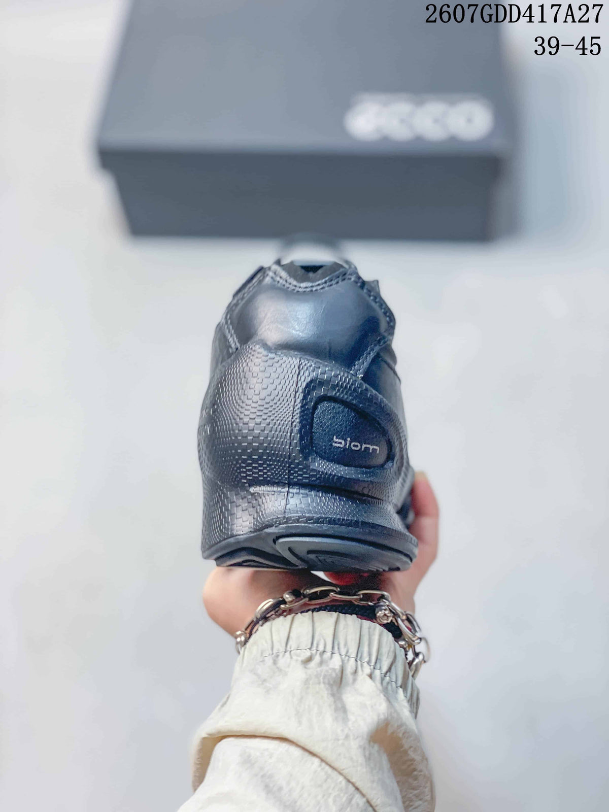 Rear view of the sneaker showing the padded heel area, textured heel panel, and BIOM detail.
