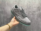 Jordan 1 Low Cool Grey Sneakers with Mint Green Sole