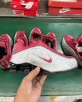 Nike Shox Sneakers Red, Silver and Black