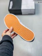 Close view of the orange patterned outsole with an adidas mark; overlay text shows 2511LD293A24 and size range 36–45.